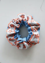 Load image into Gallery viewer, B&amp;Orange Lace Scrunchie
