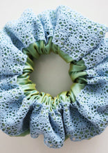 Load image into Gallery viewer, G&amp; Blue Lace Scrunchie
