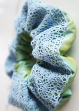 Load image into Gallery viewer, G&amp; Blue Lace Scrunchie
