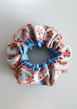 Load image into Gallery viewer, B&amp;Orange Lace Scrunchie
